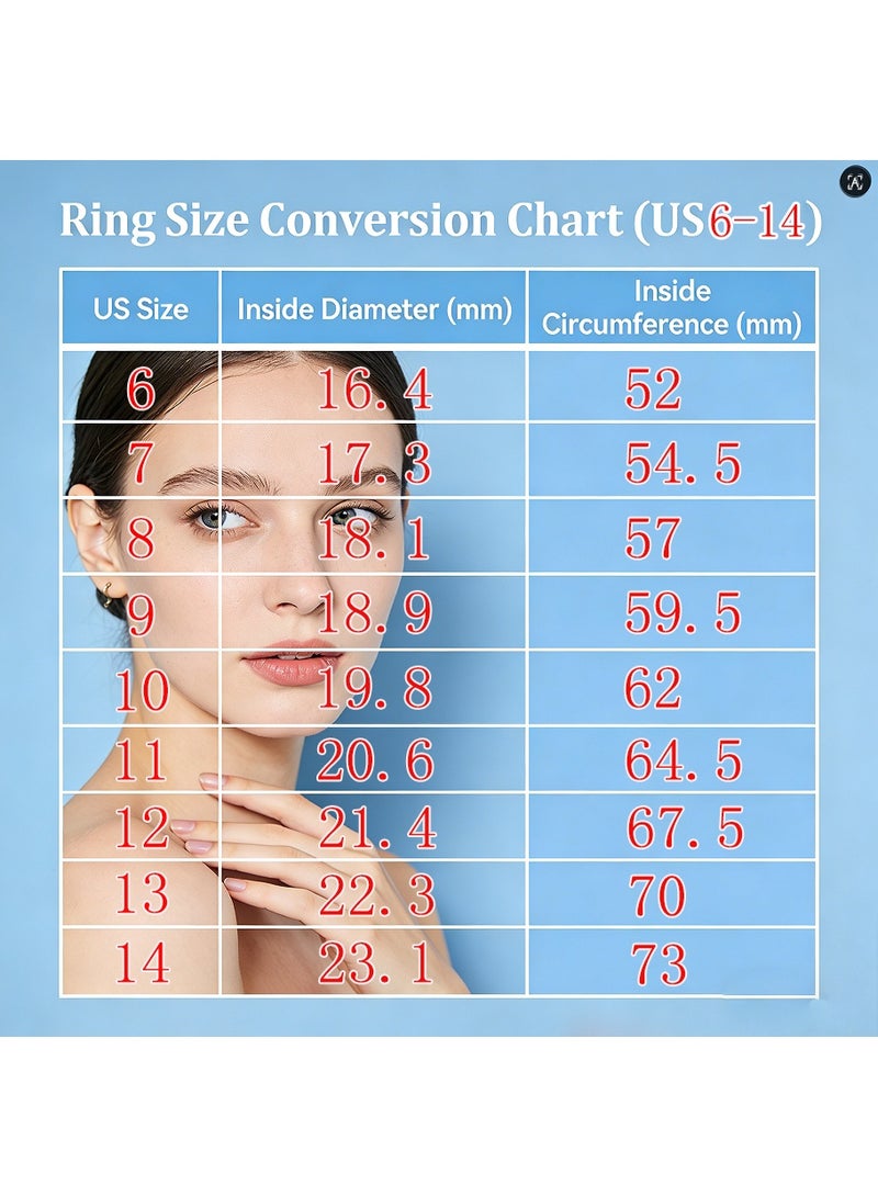 1-Piece Women's Vintage Artificial Crystal Electroplate Ring, Surround Inlaid Synthetic Rhinestone Engagement Ring for Wedding/Anniversary/Party - Image 5
